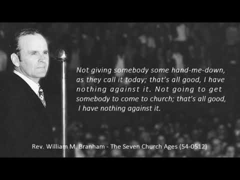 William M Branham Church Attendance (quote) - YouTube