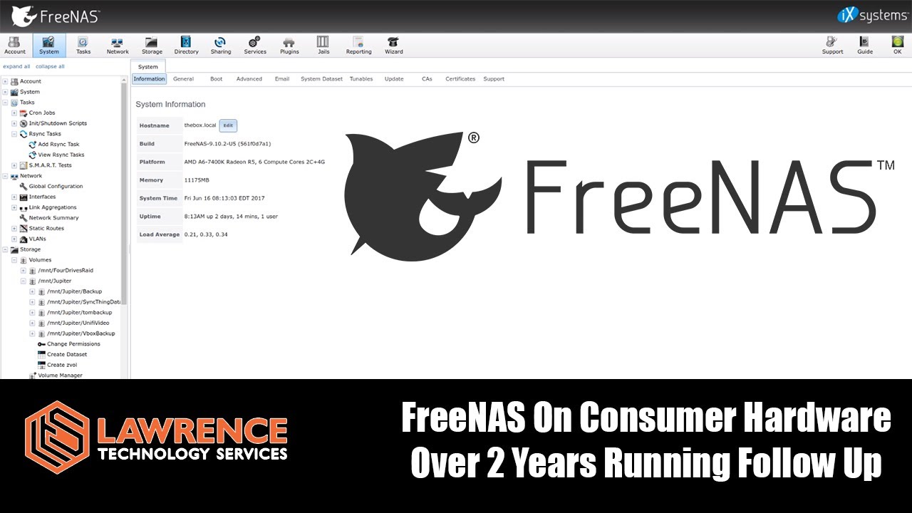 FreeNAS System built on Consumer Hardware & NON-ECC Memory Follow Up after  running For Two Years - YouTube