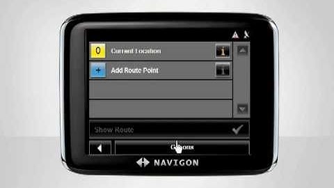 Route Planning - NAVIGON Video Tutorial