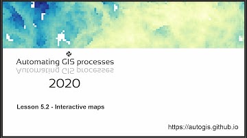 AutoGIS 2020 Lesson 5.2 - Interactive maps