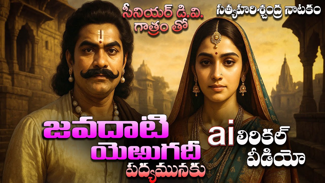 జవదాటి యెఱుగదీ.. పద్యమునకు పూర్తి లిరికల్ A.I. వీడియో// గాత్రం: sr.d.v. // హరిశ్చంద్ర నాటకం