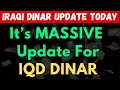 Iraqi dinarwow its massive iqd latest update today 2024  iqd rv  iraqi dinar news today