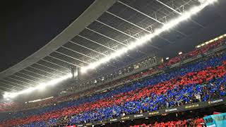 Barcelona anthem Nou Camp fans ultras Catalunya