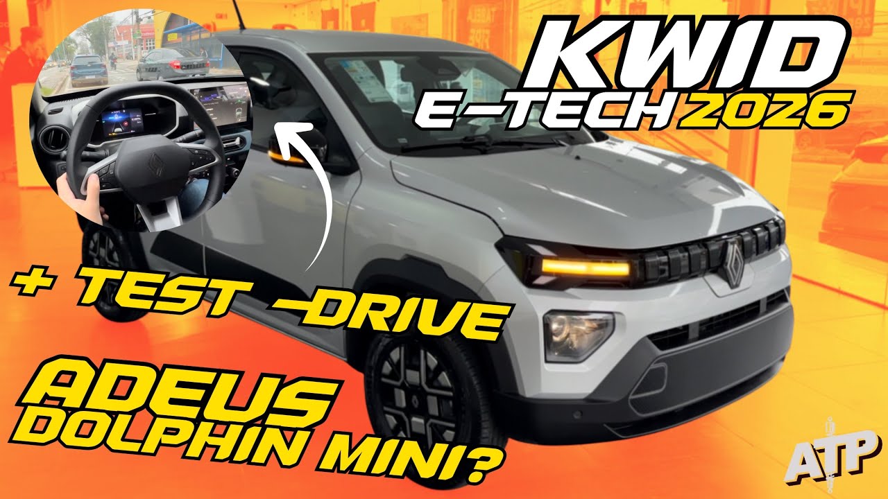 NOVÍSSIMO Kwid Elétrico 2026 - TEST DRIVE DO HATCH ELÉTRICO MAIS BARARO DO BRASIL!