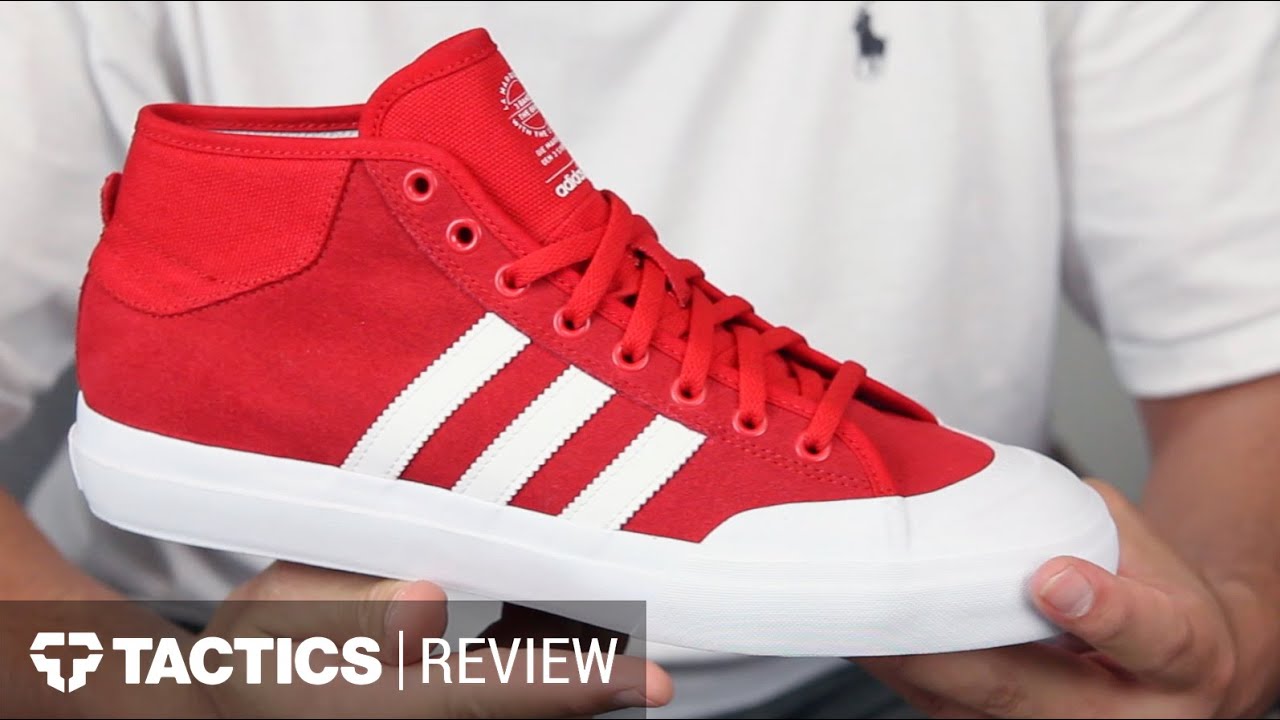 Adidas Matchcourt Mid Skate Shoes Review - Tactics.com - YouTube