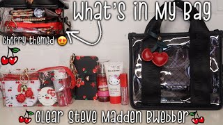 🩷 What’s In My Bag - Steve Madden Clear BWebber Tote 🍒