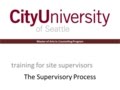 CityU MAC Site Supervisor Training