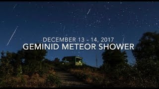 Finding Gemini for the Geminid Meteor Shower of 2017