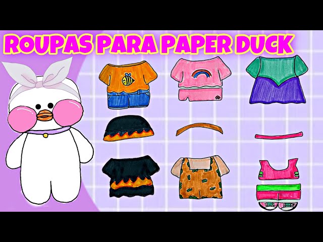 Ideias de roupas e acessórios para Paper Duck #paperduck 