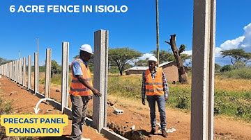 How to Use Precast Concrete Panels to Fence 6 Acres in 5 Weeks