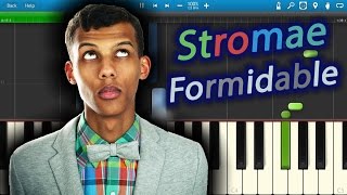 Stromae - Formidable [Piano Tutorial] Synthesia screenshot 1