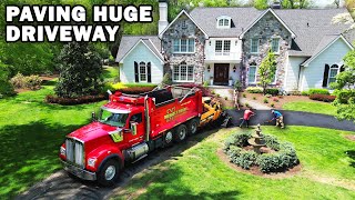 Paving Huge Driveway: Full Construction Project