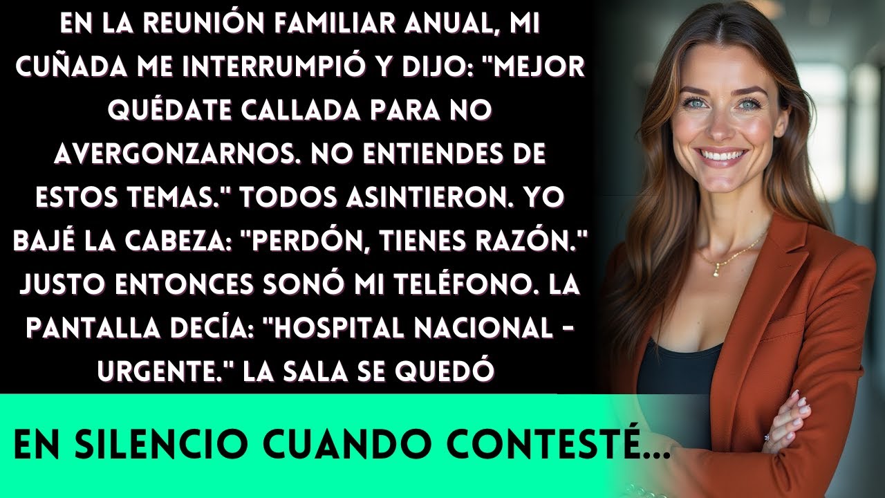 Mi Cuñada Me Prohibió Hablar en la Reunión Familiar 
