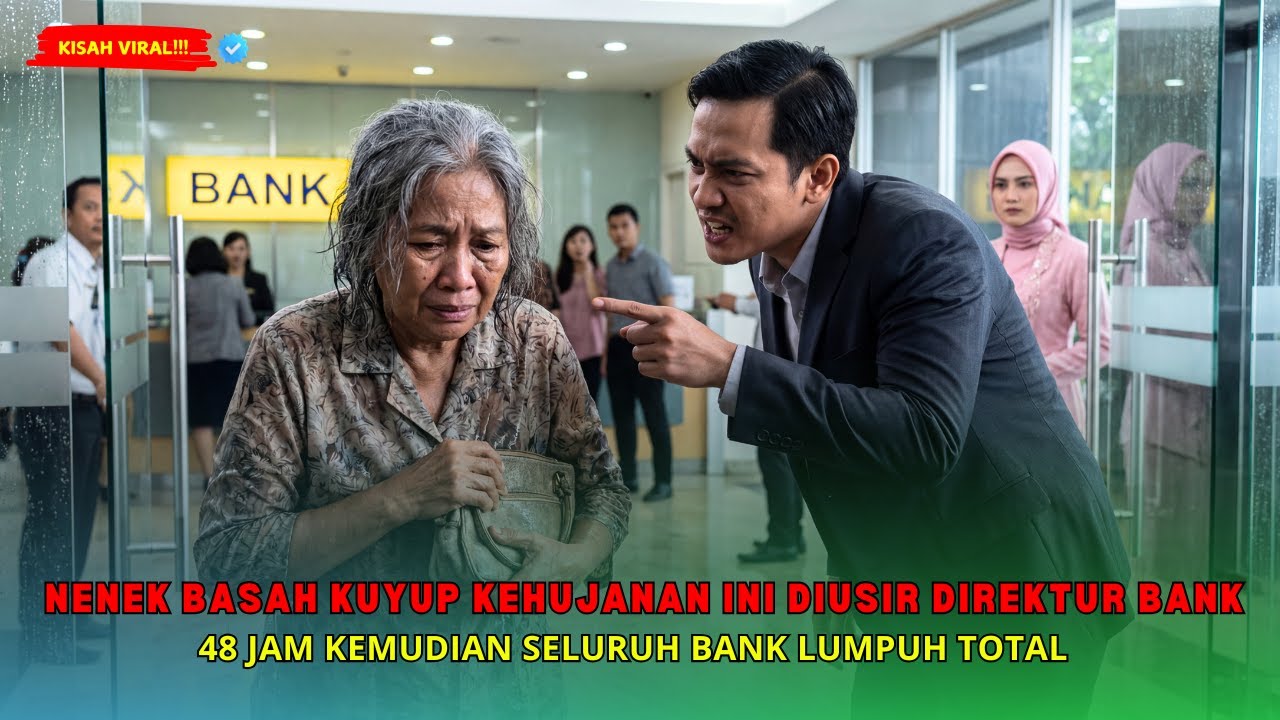 NENEK BASAH KUYUP INI CUMA CEK SALDO, MALAH DIUSIR DIREKTUR BANK, 48 JAM KEMUDIAN BANK LUMPUH TOTAL
