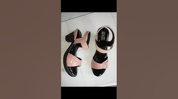 Making HANDMADE Beautiful Women Block Heel Sandal #diy #leathercraft #sandals #viral