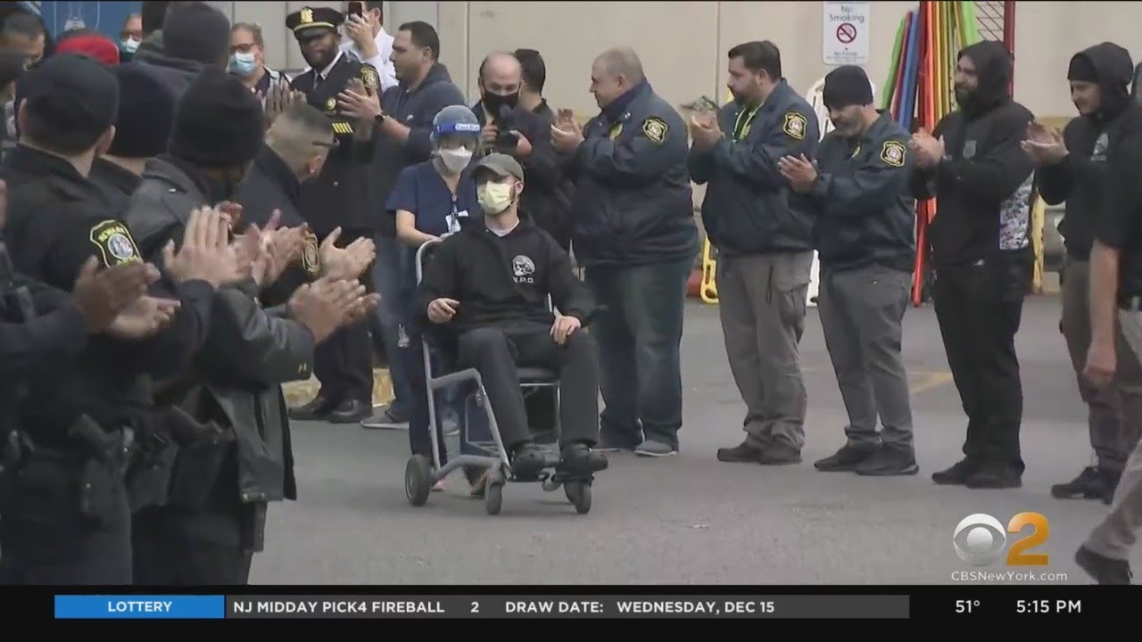 Newark Police Officer Injured In Shooting Released From Hospital - YouTube