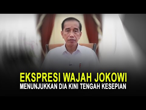 EKSPRESI WAJAH JOKOWI MENUNJUKKAN DIA KINI TENGAH KESEPIAN