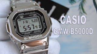 картинка: Обзор CASIO GMW-B5000D-1ER стальные 5000-е / Модель 2018 года