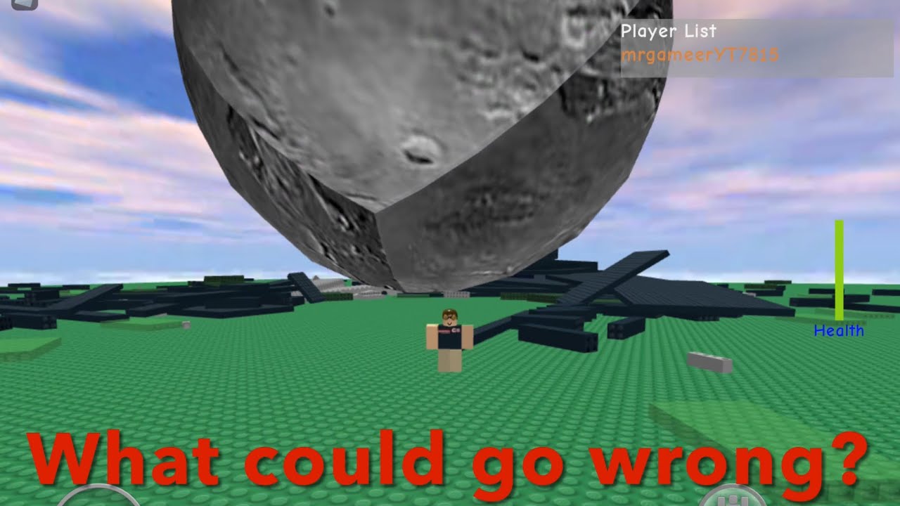 ROBLOX: The Moon crashing into Robloxia! - YouTube