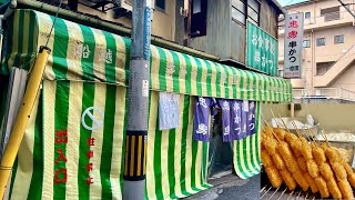 49年串かつ揚げ続けた店主のカツで飲むビールがうますぎ【一燈園】