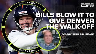‘WHAT A WAY TO LOSE A GAME’ 😳 - Eli after the Broncos’ second-chance FG to win MNF | Manningcast