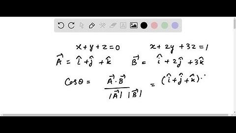 Find the cosine of the angle between the planes x + y + z = 0 and x + 2y + 3z = 1