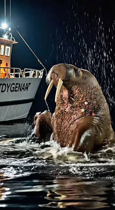 Rescuing a walrus from barnacles and parasitic worms