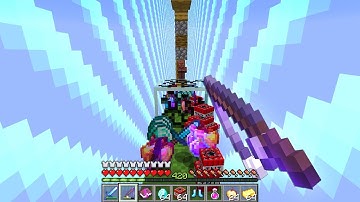 Minecraft Randomizer UHC but the world is one block wide..