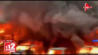 Крупный пожар на юге Москвы ликвидирован 14.10.2021