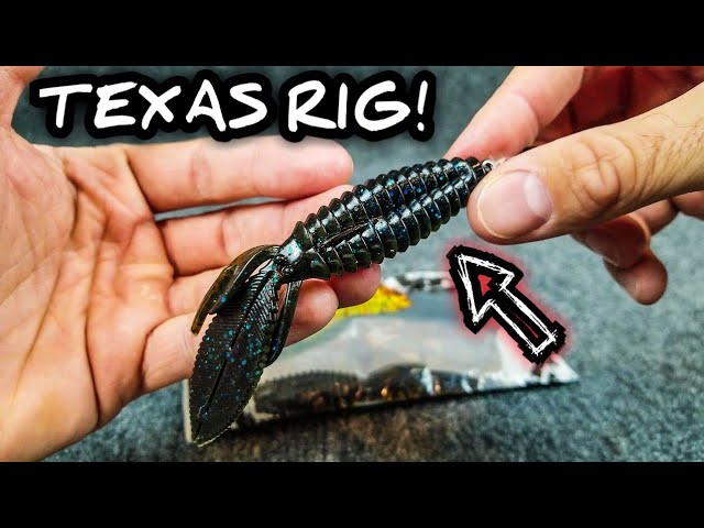 How to tie a Texas rig for wrasse fishing with soft plastics 