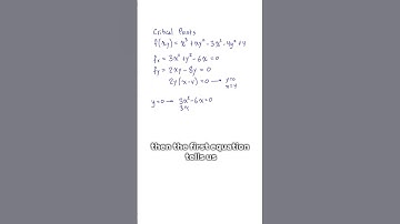 How to find the critical points of a function