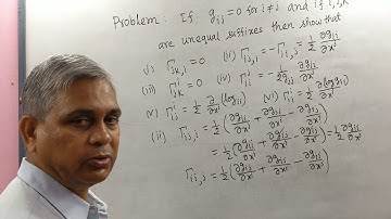 Tensor Analysis, Lec -12 (Part-II), by Dr.D.N.Garain (Values of Christoffel Symbols).