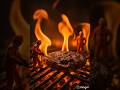 RELAXING FLAME COOKING VIDEO