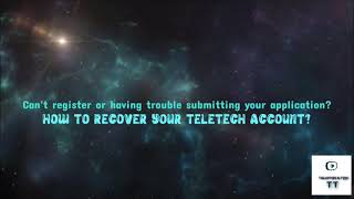 How to recover or retrieve your Teletech Account | Tutorial and Tips