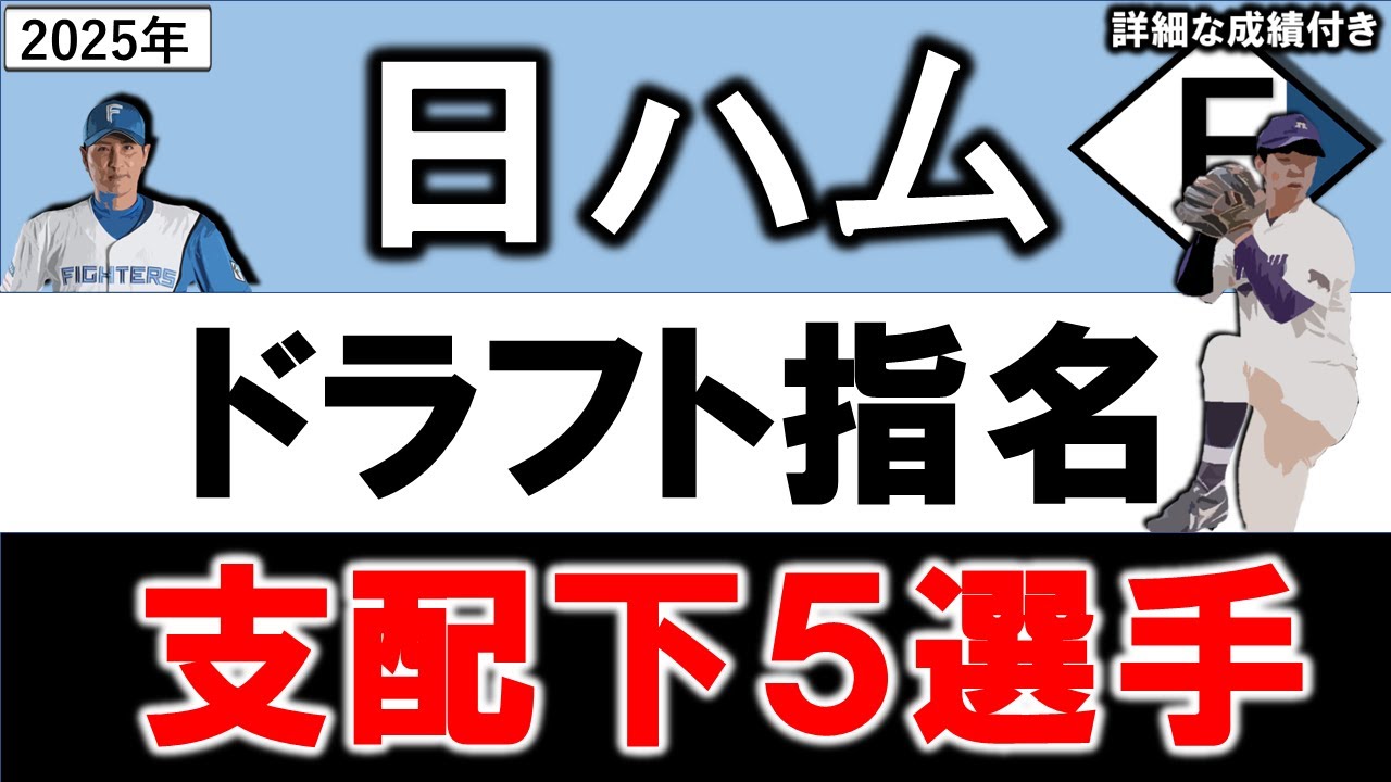 Hokkaido Nippon-Ham Fighters 2025 Draft Selection List 