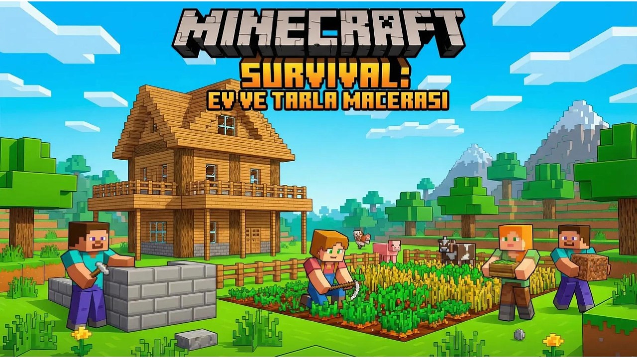 Survival : Bölüm 3 ev ve tarla yapıyoruz