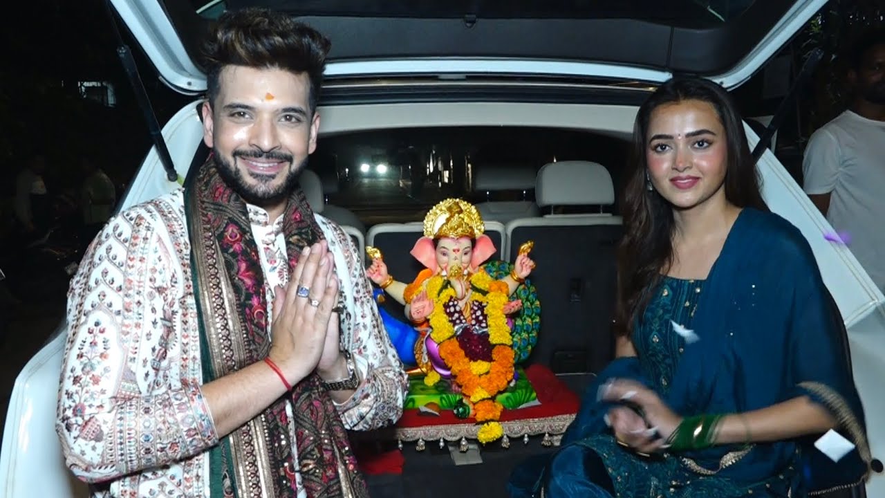 TejRan Ganpat Visarjan | Tejasswi Prakash And Karan Kundra Ganpati Visarjan 2025