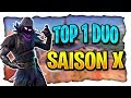 Top 1 fortnite pour sa premiere game saison x