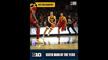 Iowa Basketball | Payton Sandfort - 6th Man of the Year