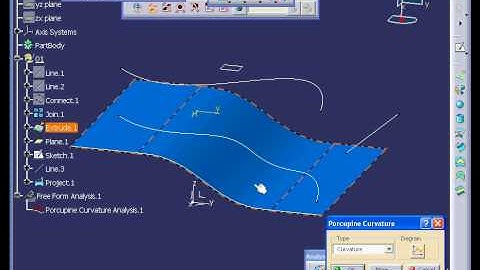 CATIA V5 SURFACE DESIGN Projection