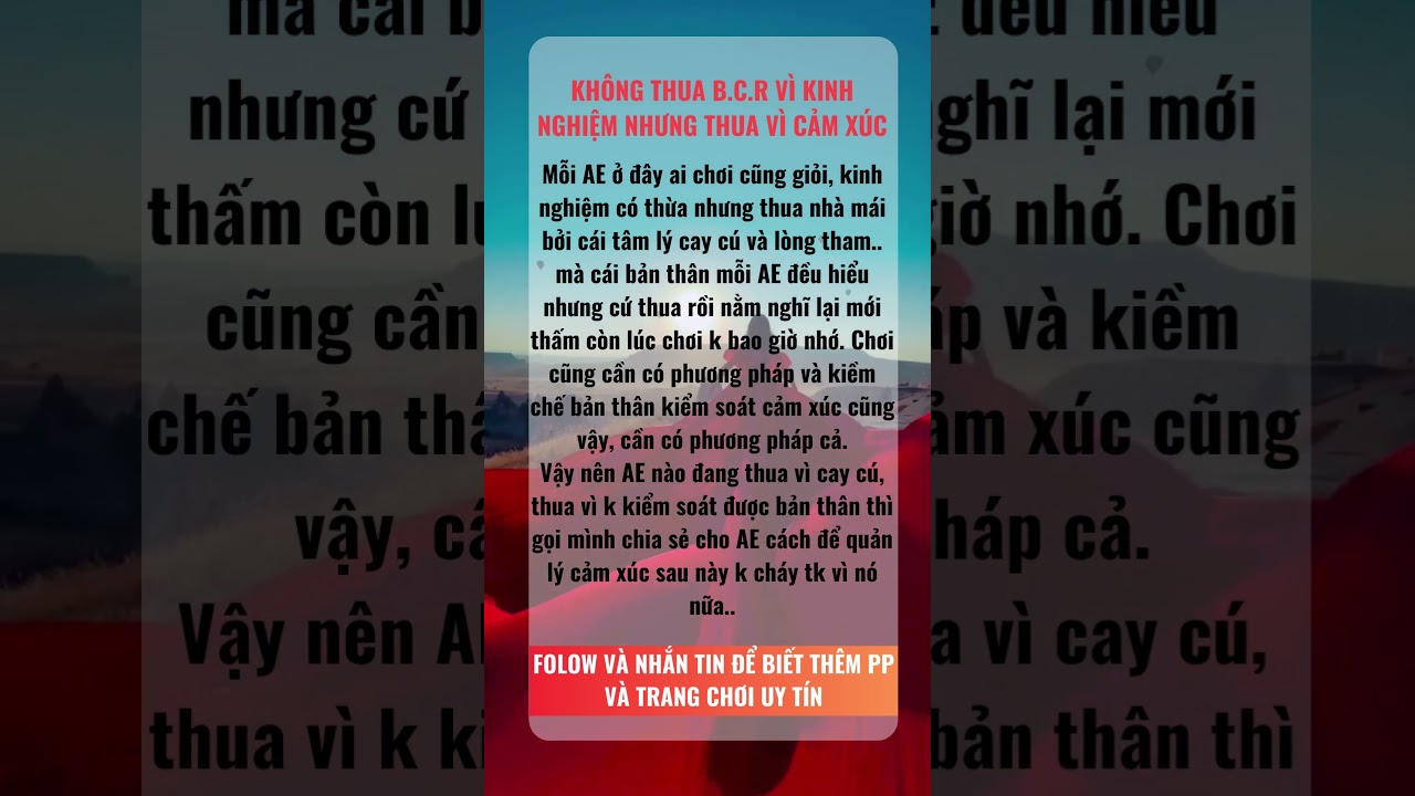 character slots black desert online KHÔNG THUA B C R VÌ KINH NGHIỆM NHƯNG THUA VÌ CẢM XÚC winbet baccarat fb88 w88 binh88 casino