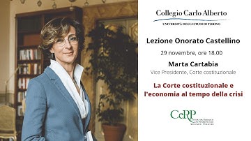 Lezione Onorato Castellino 2019: Marta Cartabia