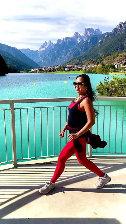Zumba at Dolomites Italy #burnscalories #zumba #zumbaclass #dolomites #fitnessmotivation