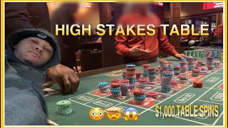 Live Roulette High Stakes $1000 Table Spins