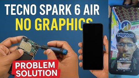 Tecno Spark 6 Air No Graphics Problem Solution | Tecno Spark 6 Air Graphics Issue Fix