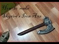 Как сделать железный топор из Скайрима/How to make Iron Axe from Skyrim