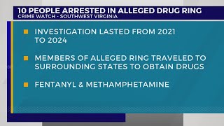 10 arrested for roles in alleged Southwest Virginia drug ring