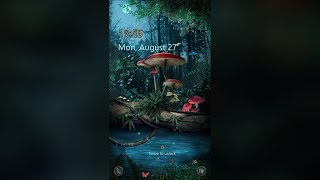Galaxy Premium Theme - Magical Mushrooms Animated Lockscreen