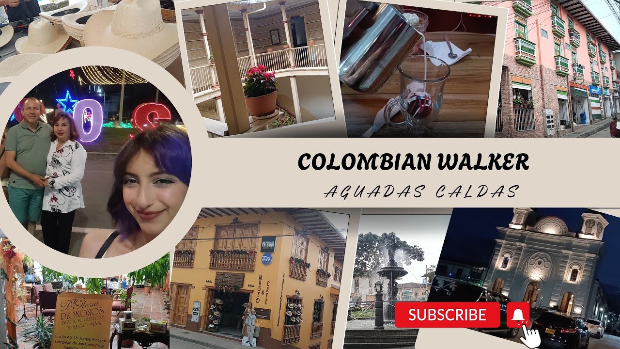 WALKING TOUR AGUADAS CALDAS. Increible fabricación de los sombreros aguadeños y el Pionono