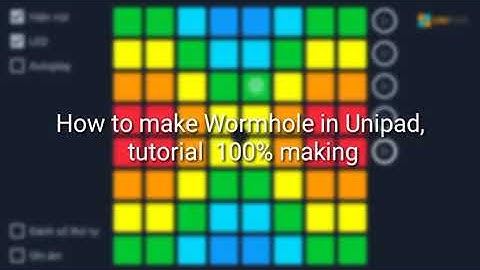 How to make Wormhole in Unipad | Tutorial 100% making